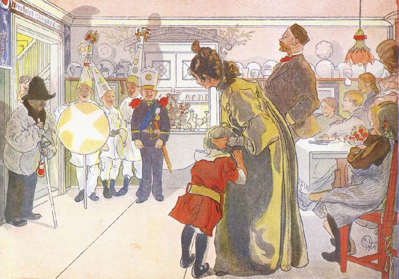 Carl Larsson Star Boys Call at Larssons china oil painting image